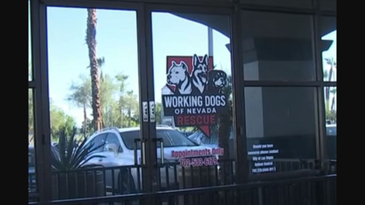 Screenshot aus dem People-Bericht: Aussenansicht von Working Dogs of Nevada, als Quelle angegeben: FOX5 Las Vegas/YouTube.